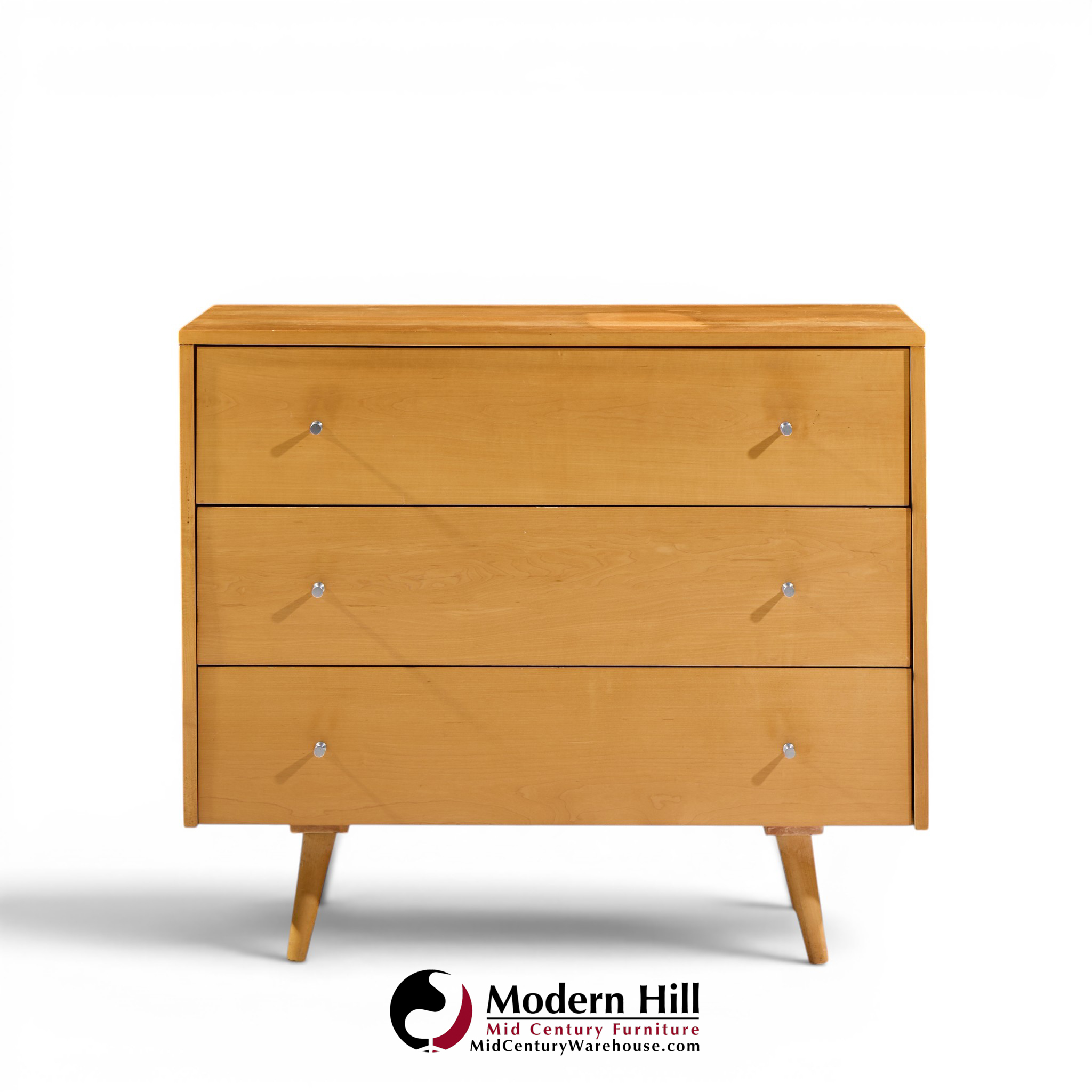 paul mccobb for planner group mid century maple 3-drawer dresser