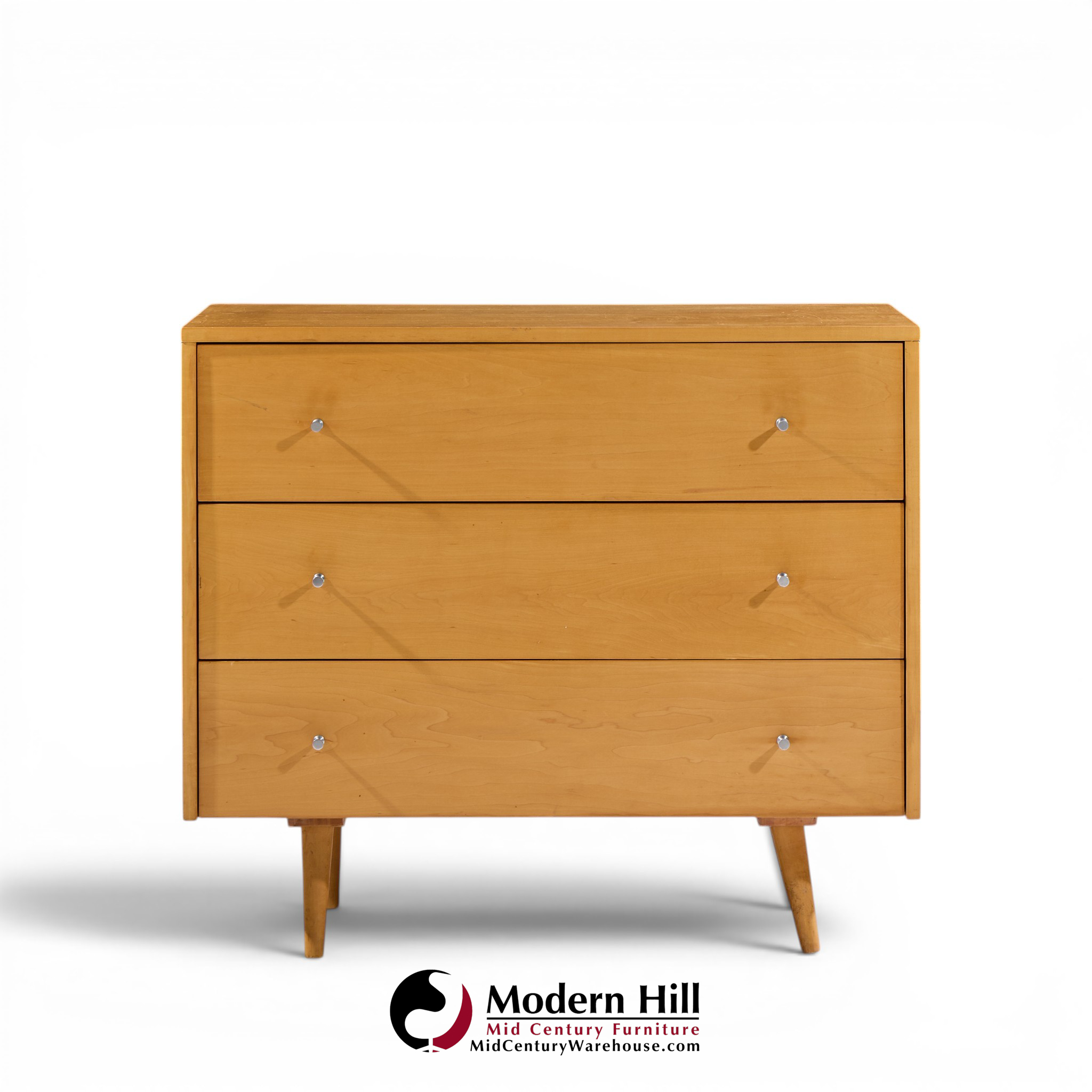 paul mccobb for planner group mid century maple 3-drawer dresser