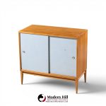 paul mccobb for planner group mid century sliding door credenza with hutch