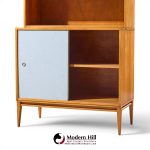paul mccobb for planner group mid century sliding door credenza with hutch