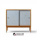 paul mccobb for planner group mid century sliding door credenza with hutch