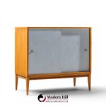 paul mccobb for planner group mid century sliding door credenza with hutch