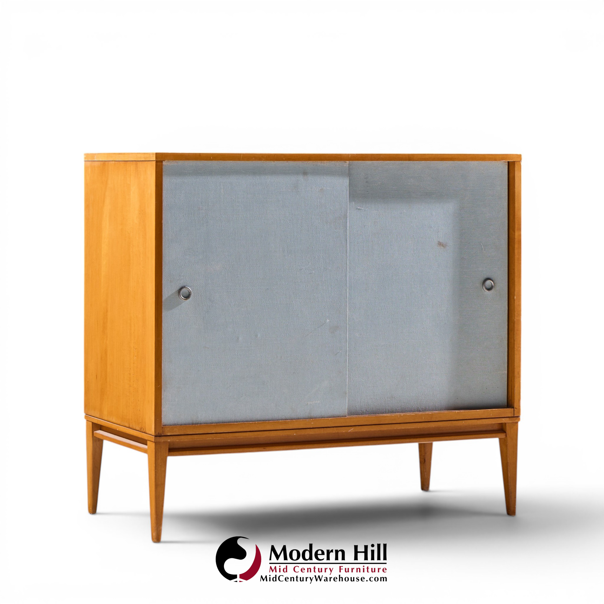 paul mccobb for planner group mid century sliding door credenza with hutch
