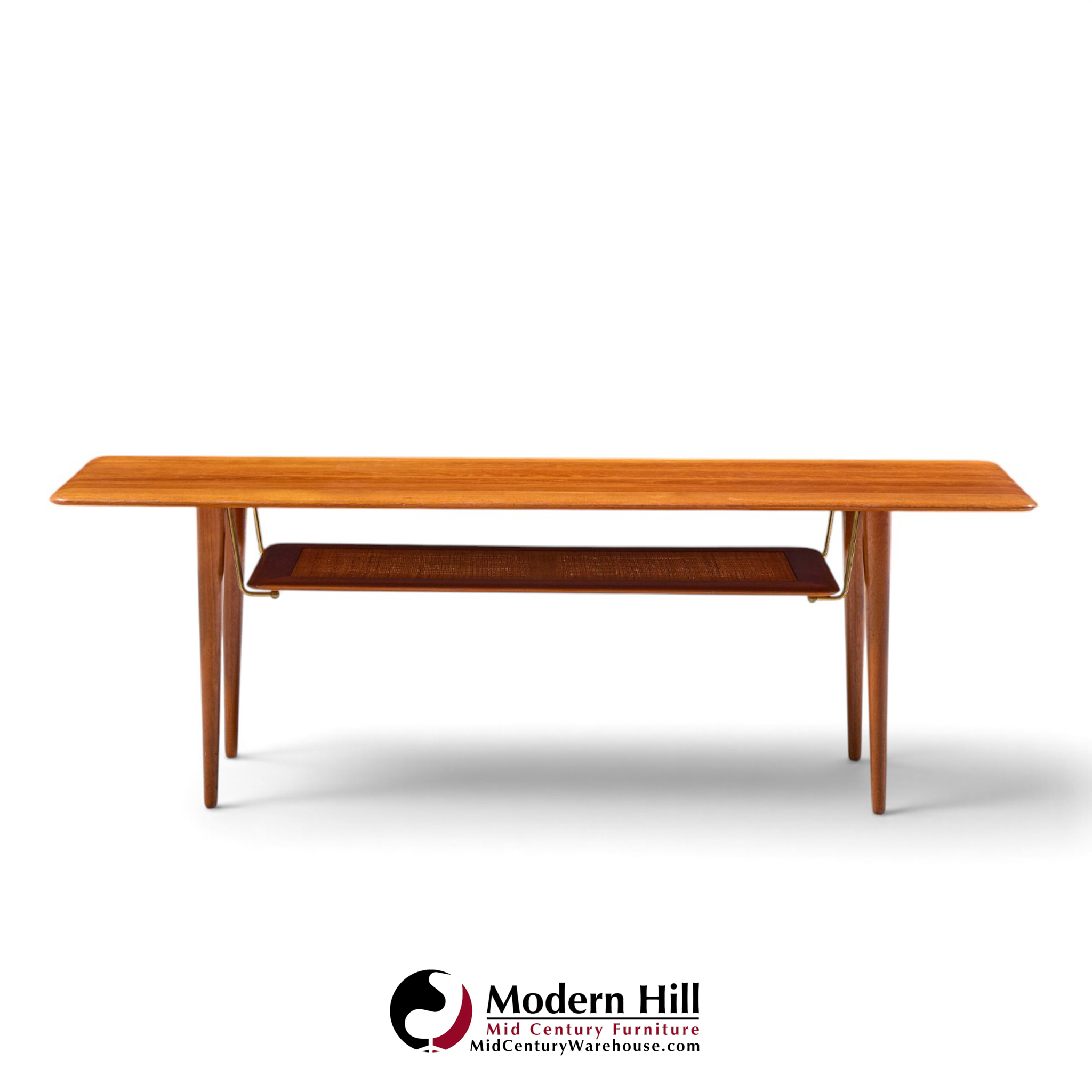 peter hvidt & orla mølgaard-nielsen for france and sons fd-516 danish teak coffee table