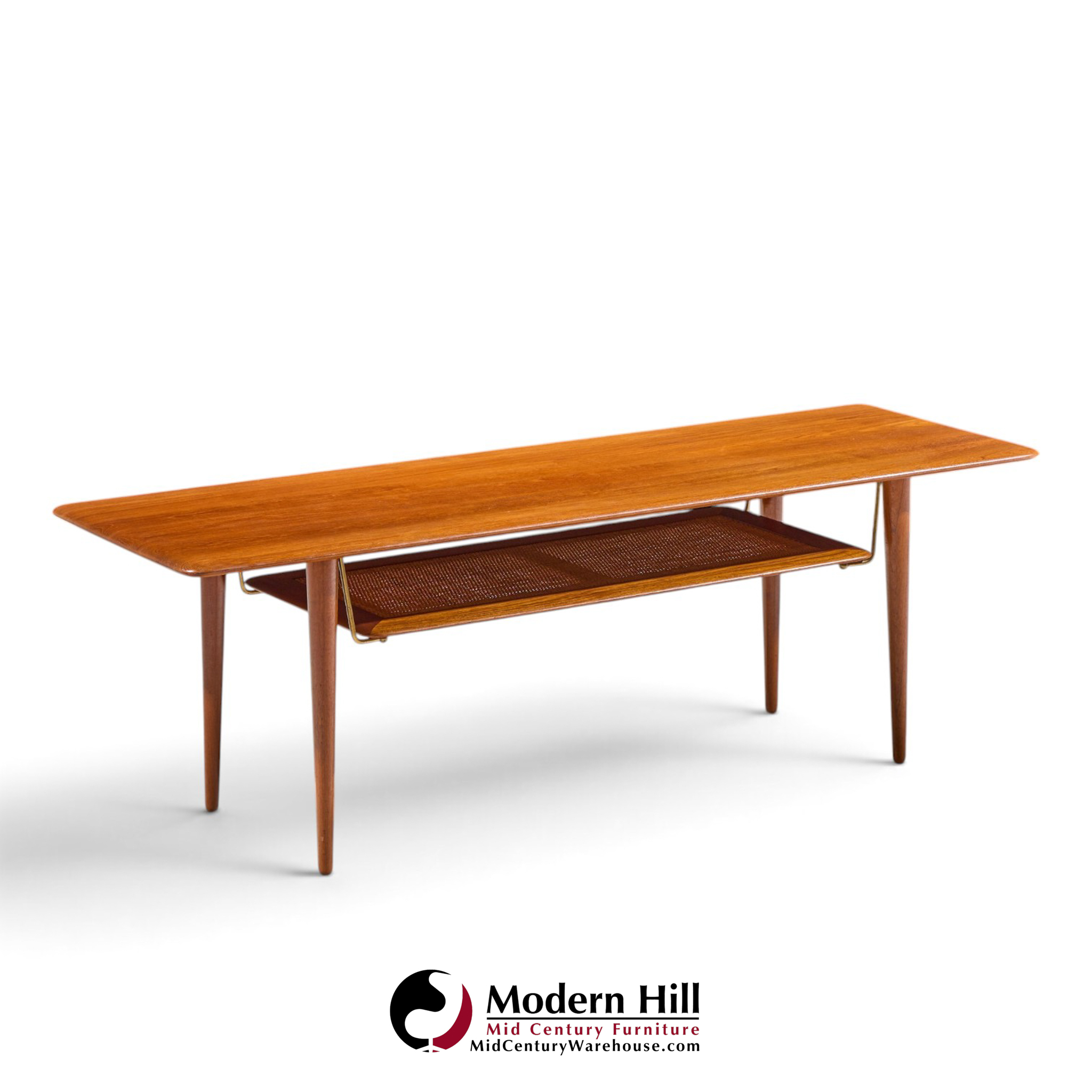peter hvidt & orla mølgaard-nielsen for france and sons fd-516 danish teak coffee table