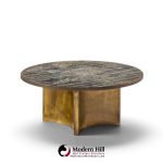 philip and kelvin laverne eternal forest mid century acid etched bronze coffee table