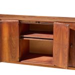 ramseur harlequin mid century walnut credenza