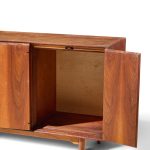ramseur harlequin mid century walnut credenza