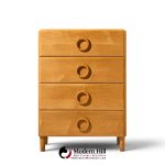 russel wright for conant ball mid century maple highboy dresser