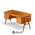 svend madsen mid century danish teak curved desk