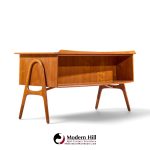 svend madsen mid century danish teak curved desk