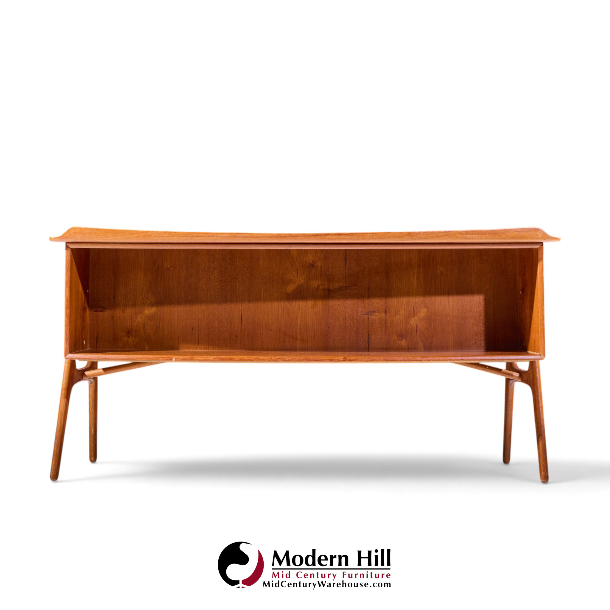 svend madsen mid century danish teak curved desk