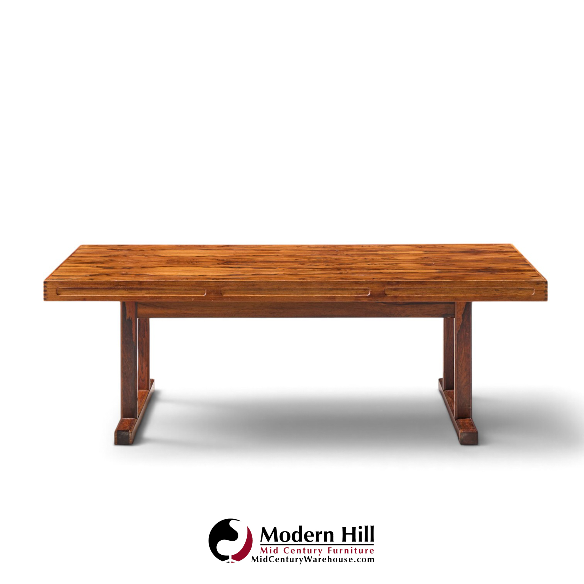 torbjørn afdal for bruksbo mid century danish rosewood coffee table