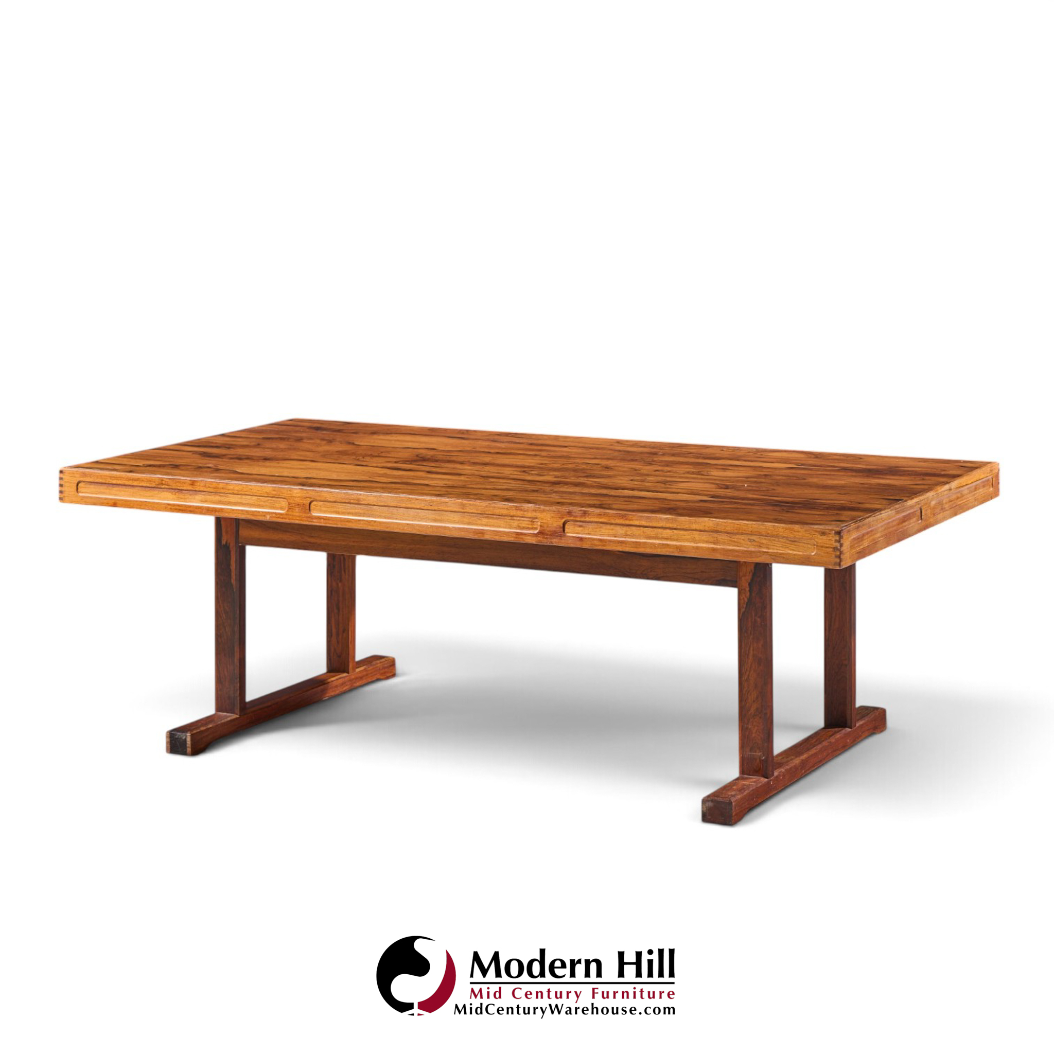 torbjørn afdal for bruksbo mid century danish rosewood coffee table