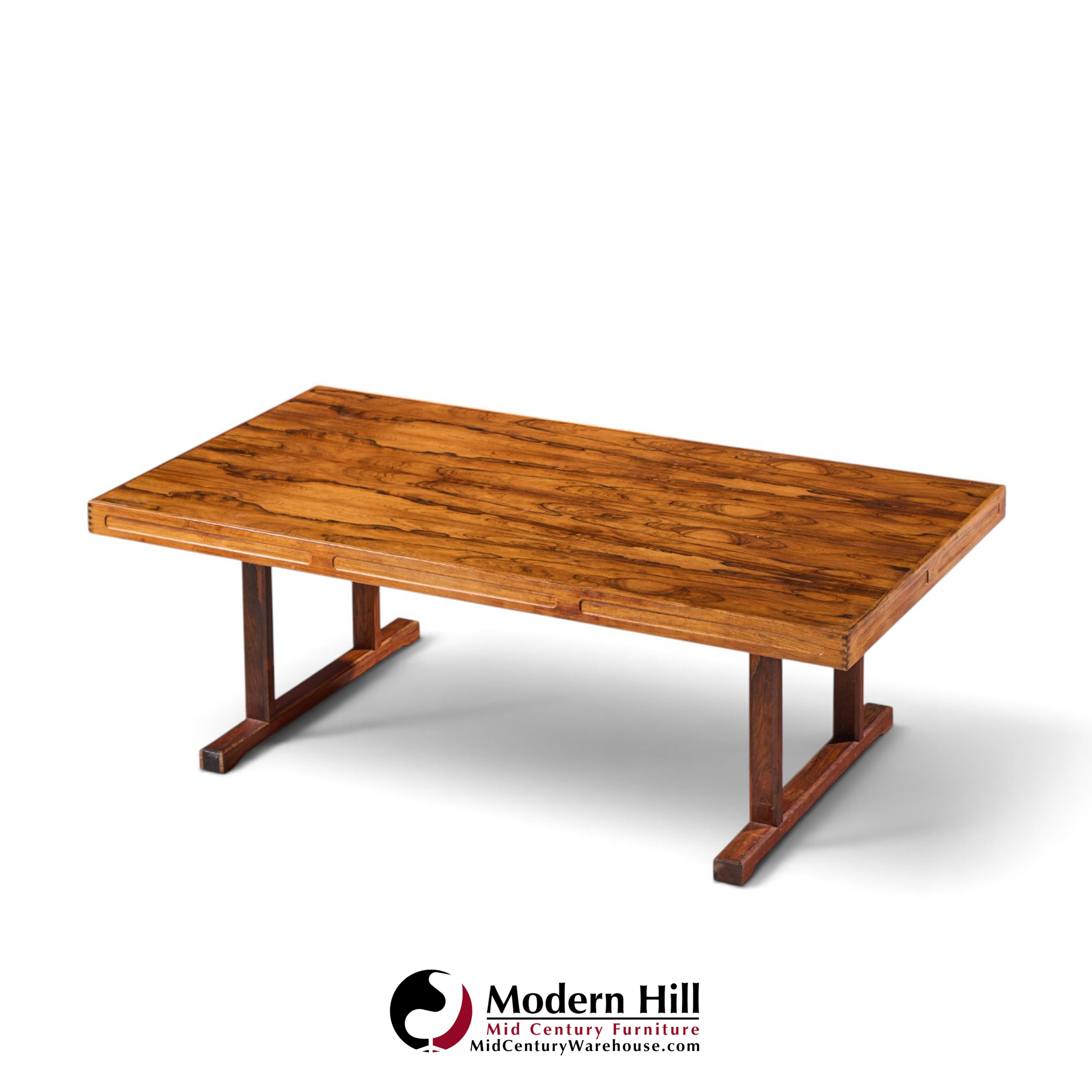 torbjørn afdal for bruksbo mid century danish rosewood coffee table