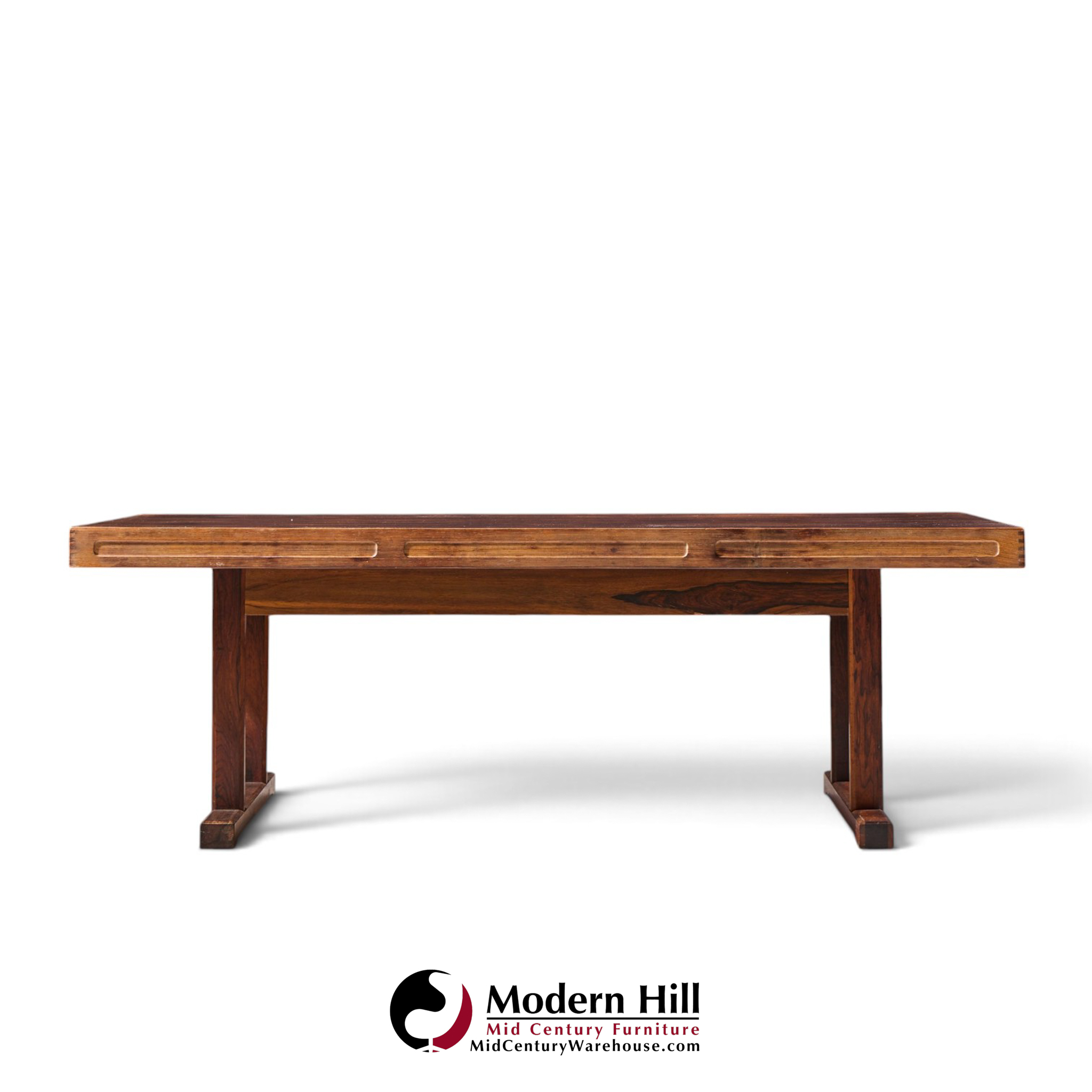 torbjørn afdal for bruksbo mid century danish rosewood coffee table