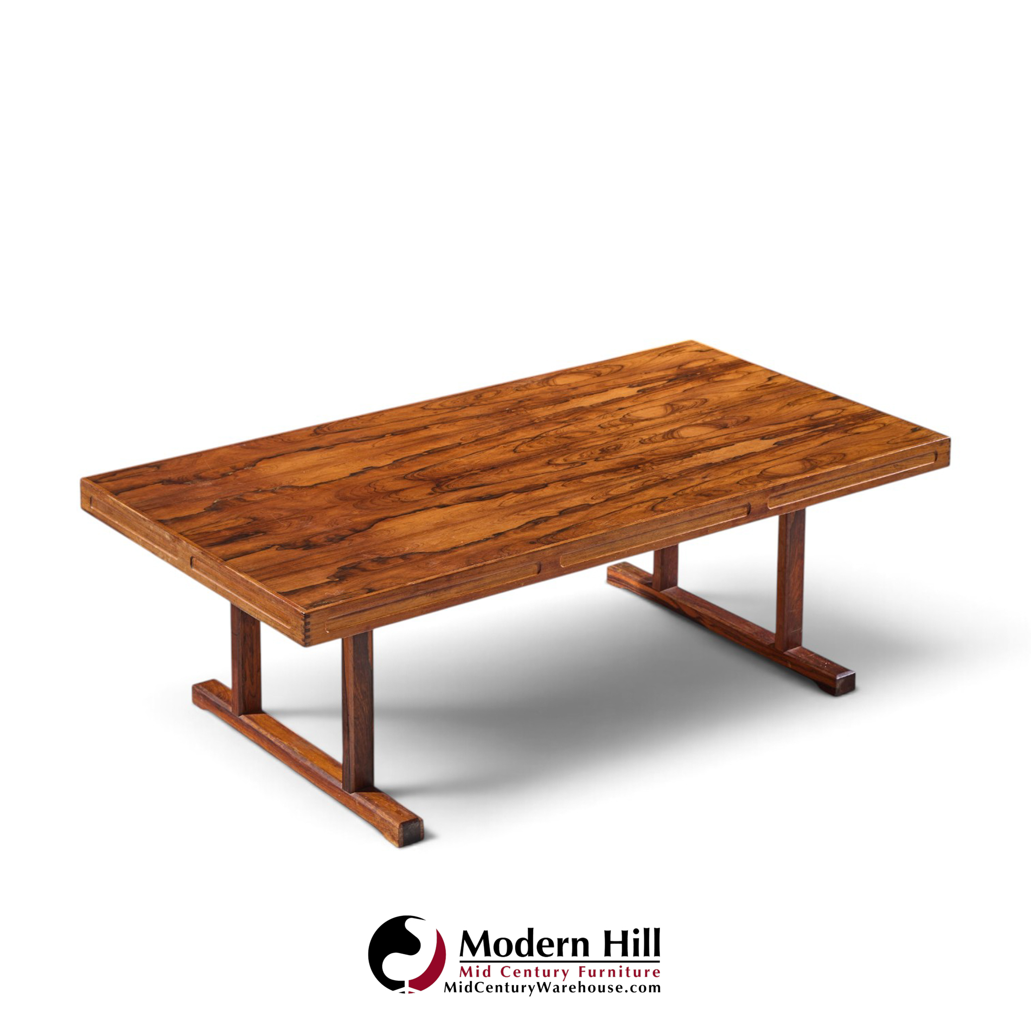 torbjørn afdal for bruksbo mid century danish rosewood coffee table