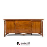 vladimir kagan style mid century sculptural walnut lowboy dresser