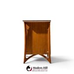 vladimir kagan style mid century sculptural walnut lowboy dresser