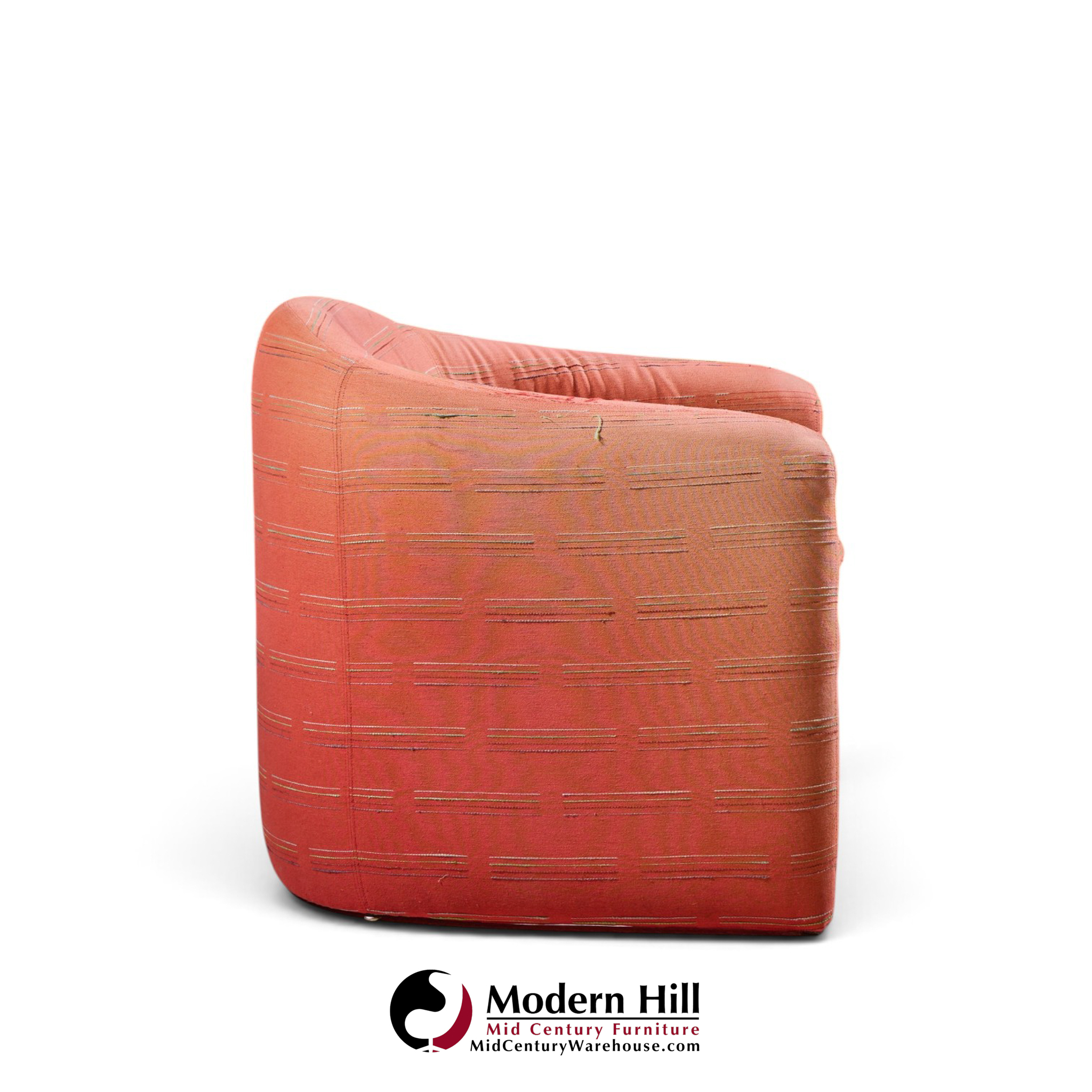 vladimir kagan for preview mid century lounge chairs - pair