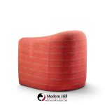 vladimir kagan for preview mid century lounge chairs - pair