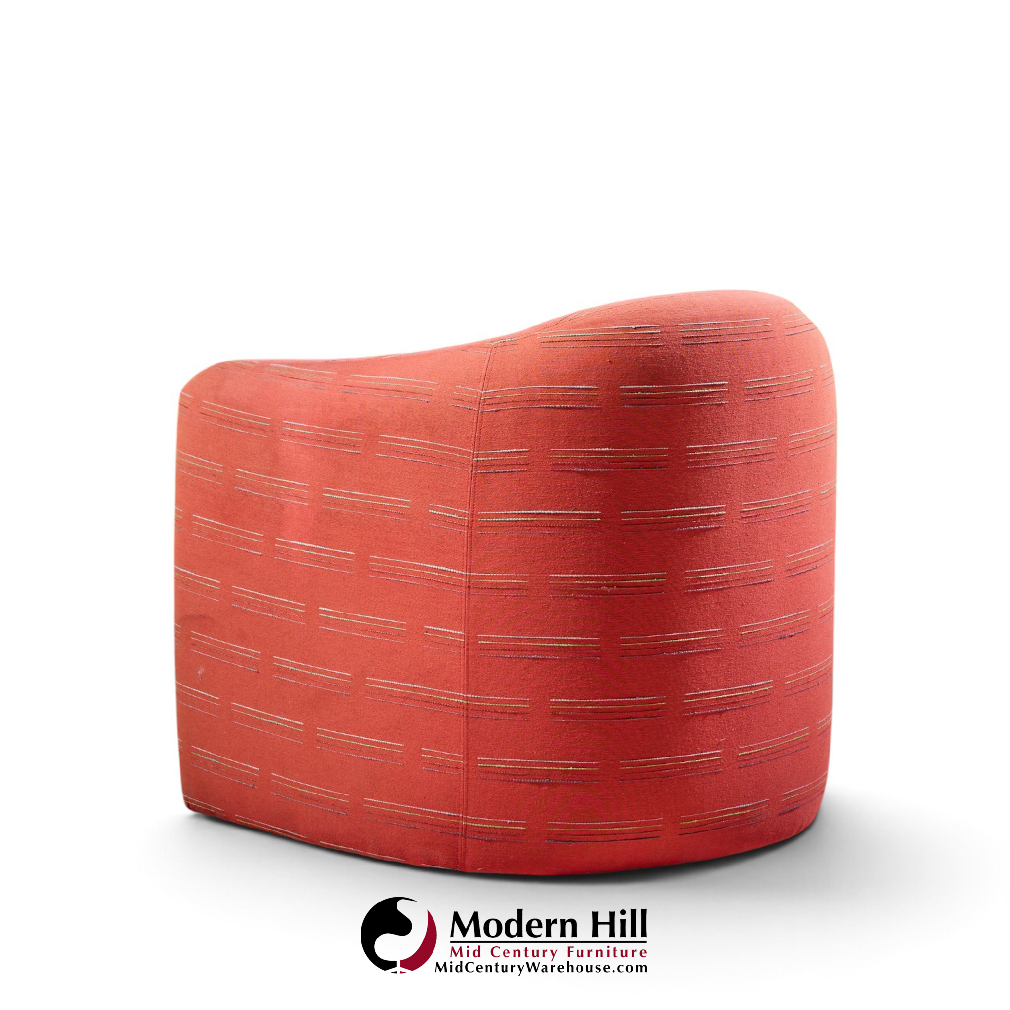 vladimir kagan for preview mid century lounge chairs - pair