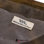 warren lloyd for weiman mid century brass x base stools - pair