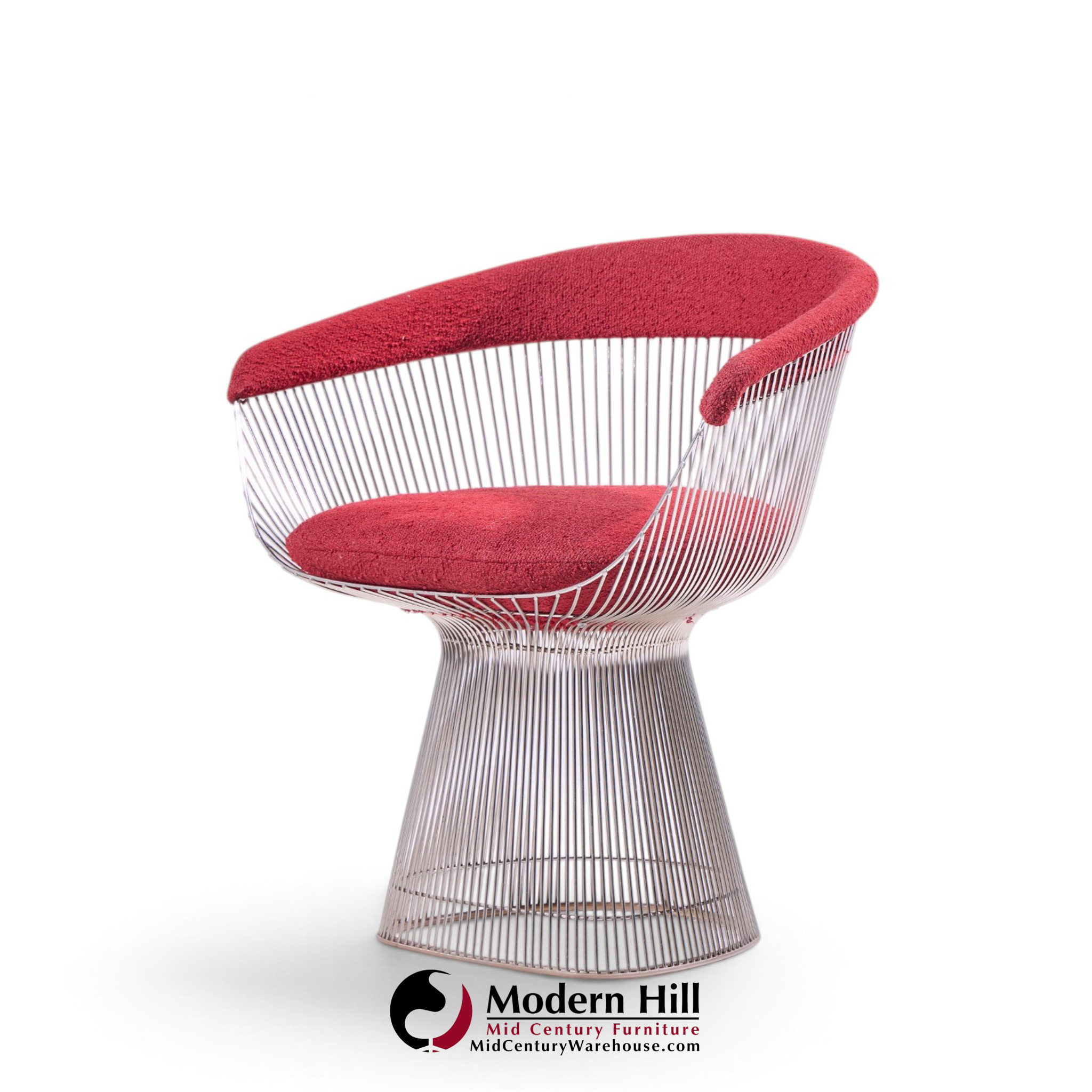 warren platner for knoll mid century dining chairs - set of 4