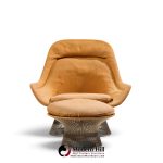 warren platner for knoll mid century easy lounge chair and ottoman