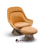 warren platner for knoll mid century easy lounge chair and ottoman