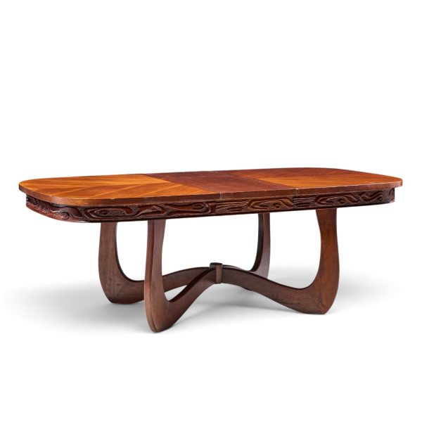witco style pulaski oceanic mid century expanding dining table with leaf