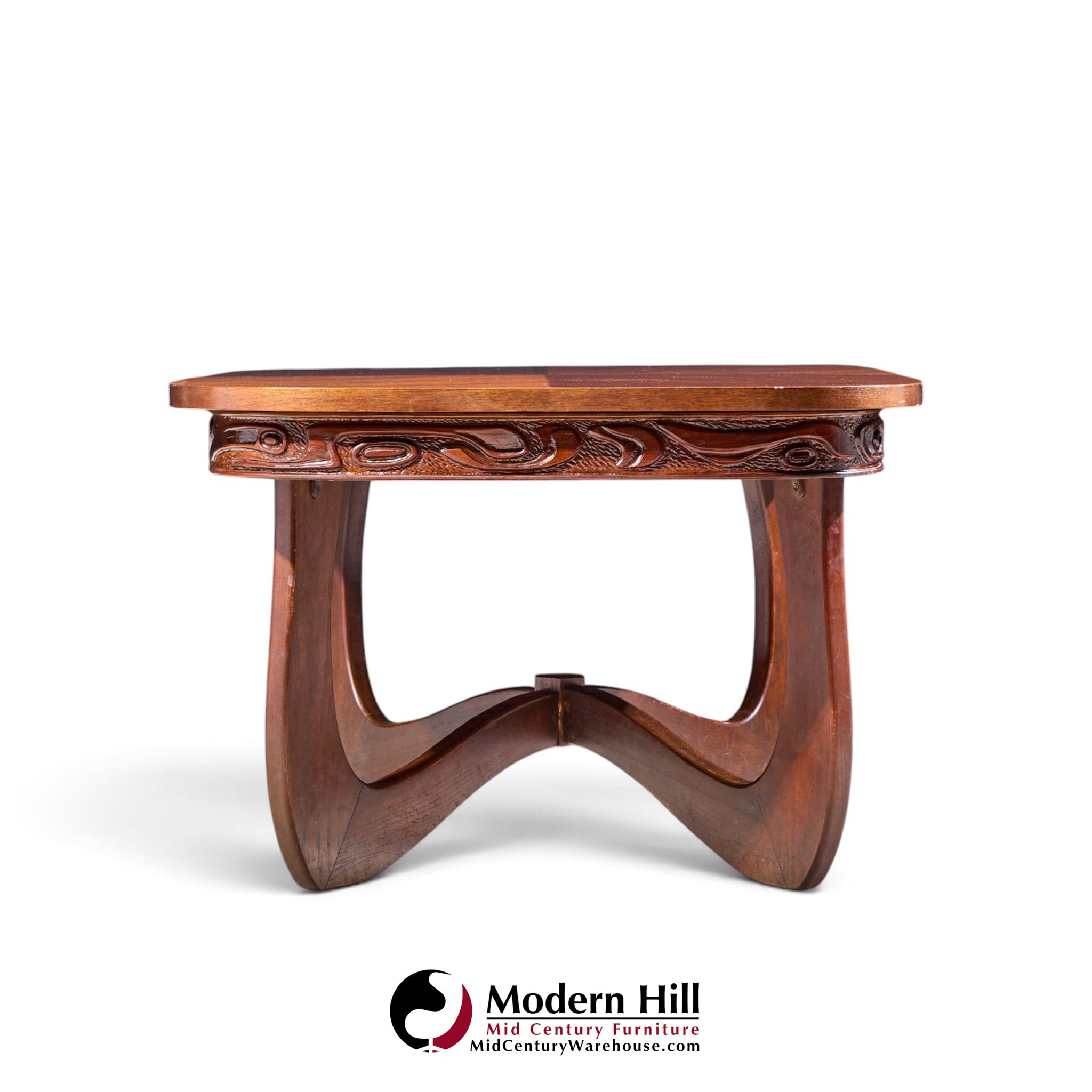 witco style pulaski oceanic mid century expanding dining table with leaf