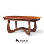 witco style pulaski oceanic mid century expanding dining table with leaf