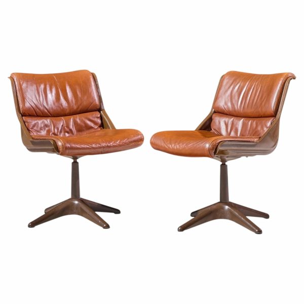 yrjö kukkapuro for haimi mid century side chairs - pair