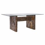adrian pearsall for craft associates mid century brutalist glass top dining table