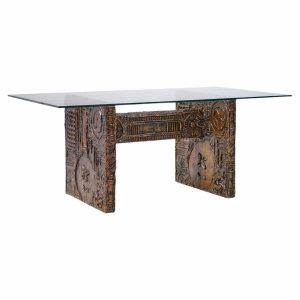 adrian pearsall for craft associates mid century brutalist glass top dining table