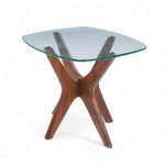 adrian pearsall for craft associate mid century walnut jacks side table