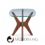 adrian pearsall for craft associate mid century walnut jacks side table
