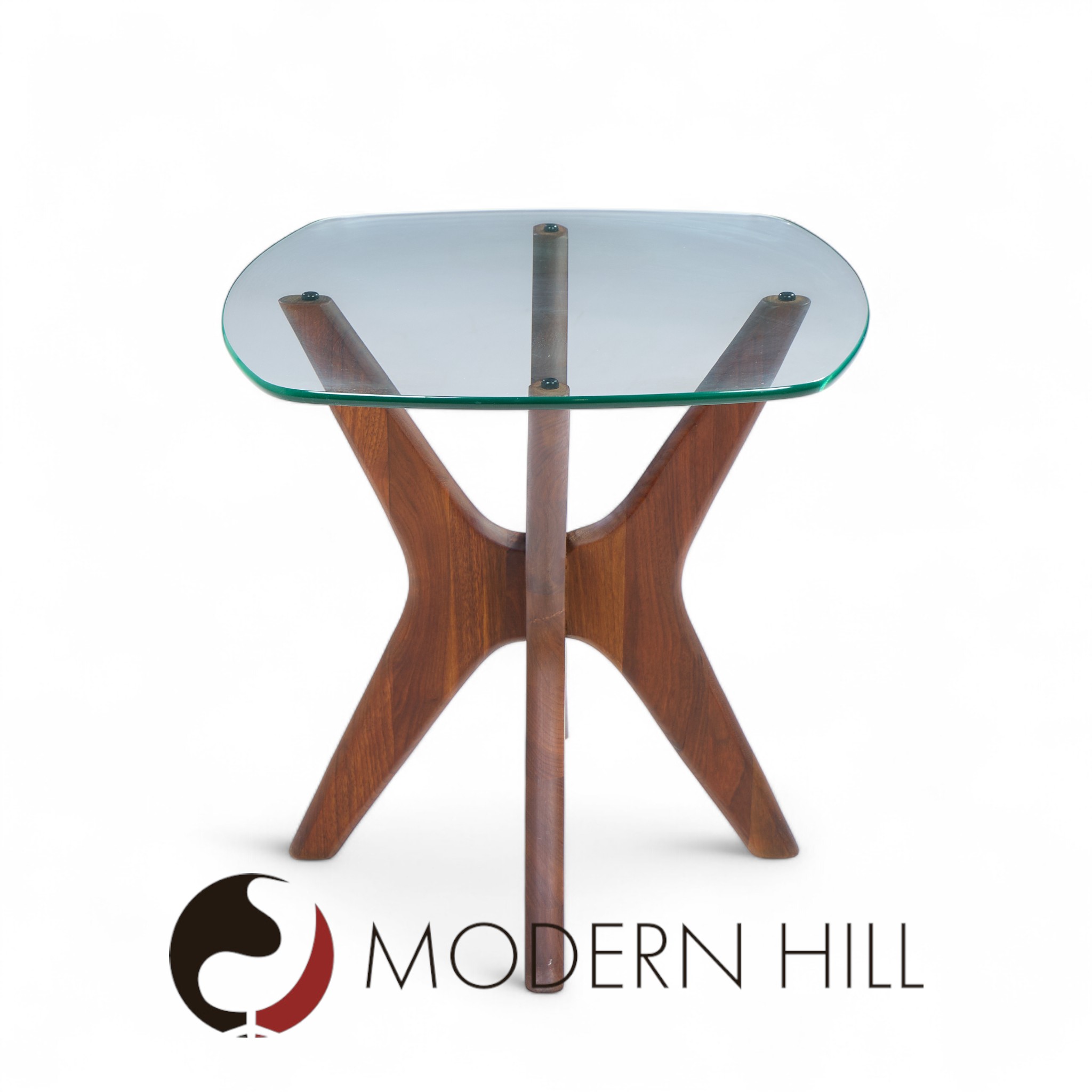 adrian pearsall for craft associate mid century walnut jacks side table