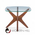 adrian pearsall for craft associate mid century walnut jacks side table