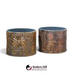 adrian pearsall for craft associates mid century 24-inch brutalist drum side end tables