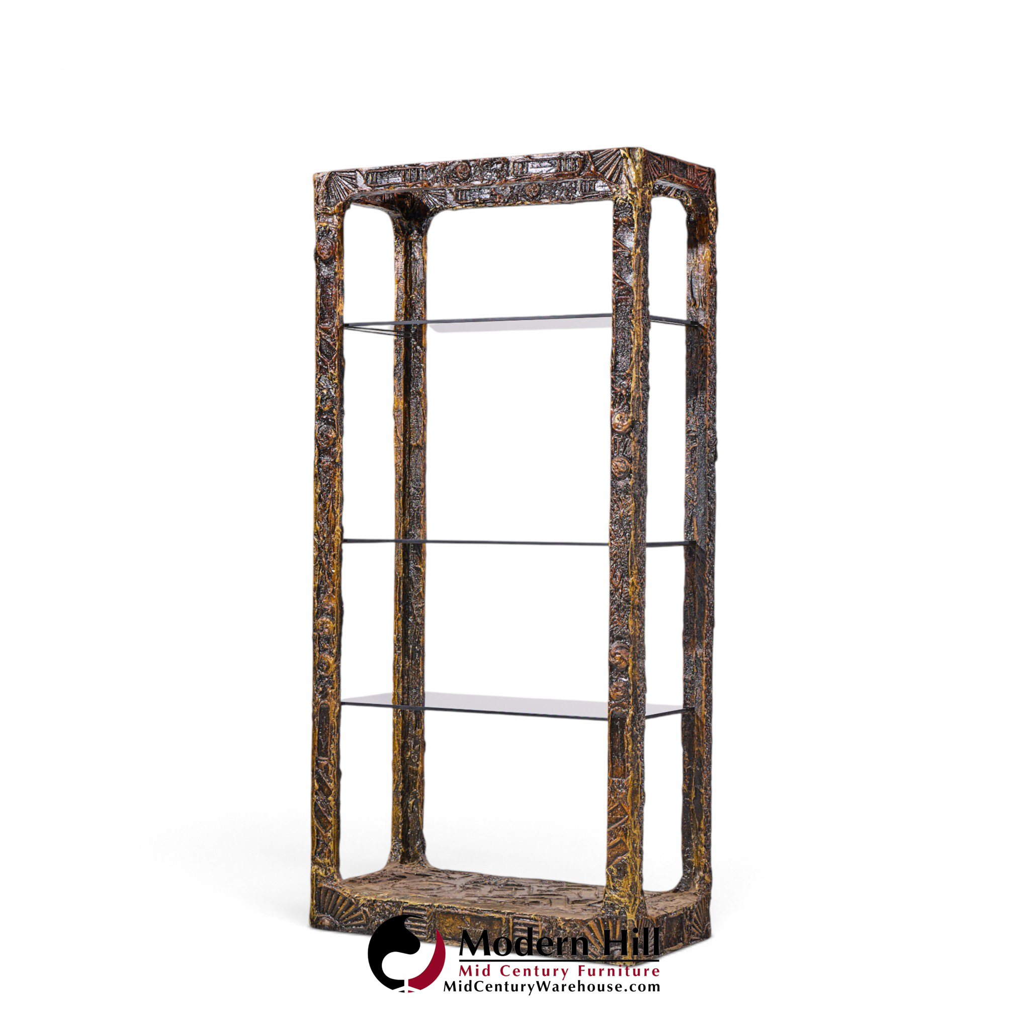 adrian pearsall for craft associates mid century 'goop' brutalist Étagère shelf