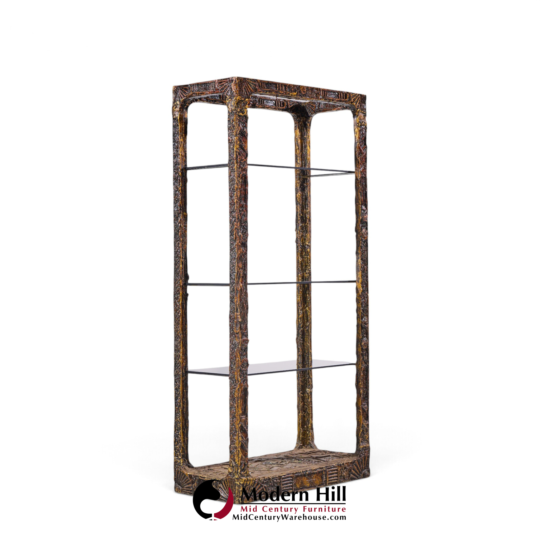 adrian pearsall for craft associates mid century 'goop' brutalist Étagère shelf