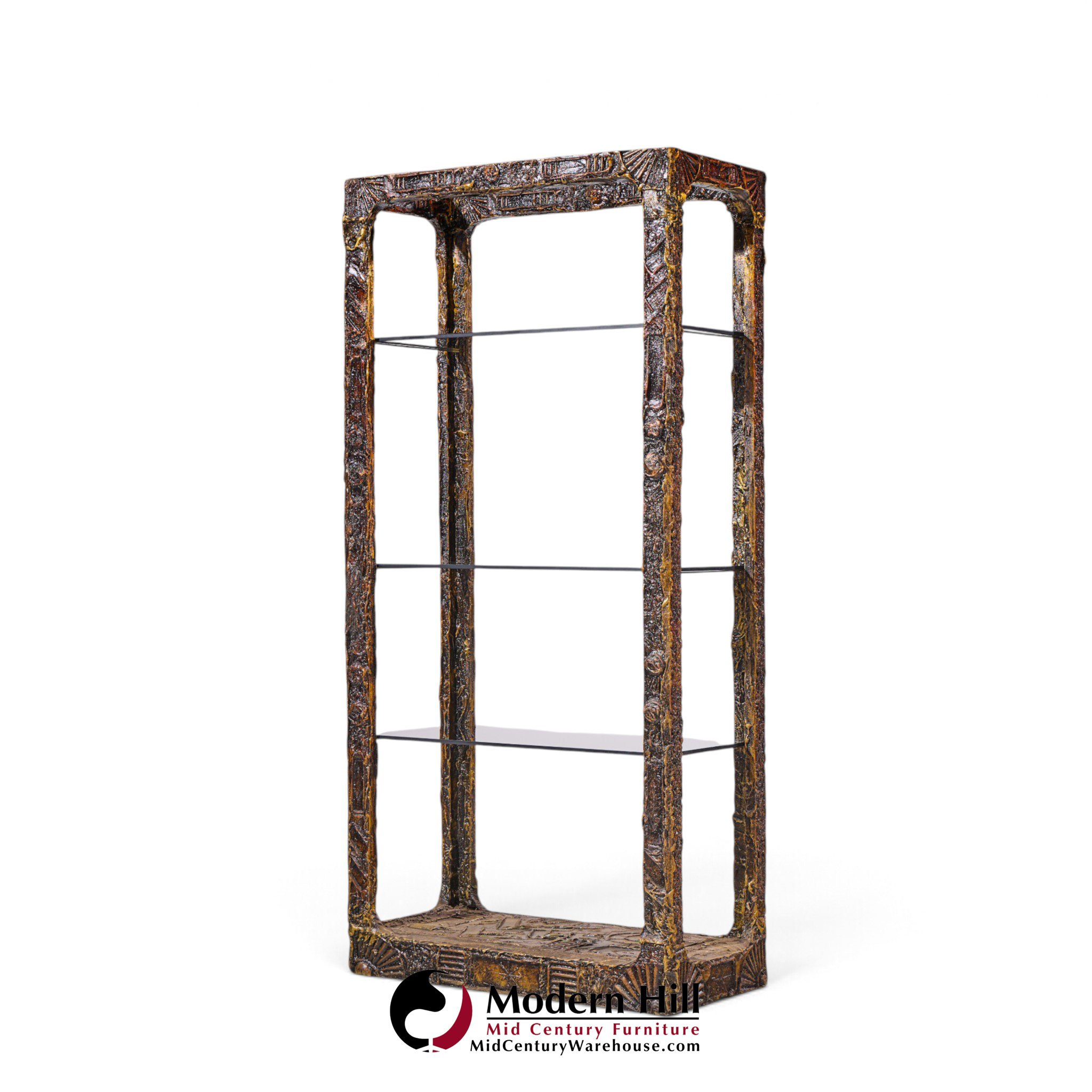 adrian pearsall for craft associates mid century 'goop' brutalist Étagère shelf