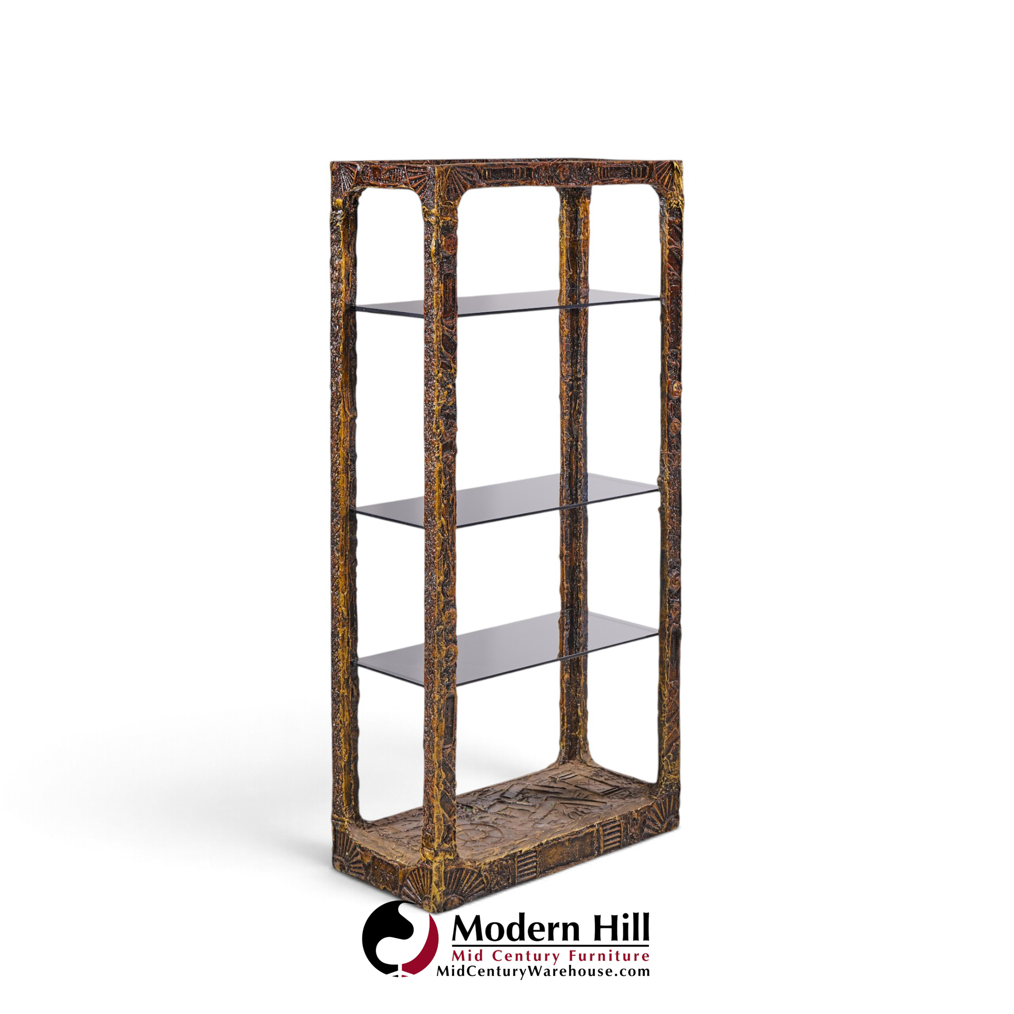 adrian pearsall for craft associates mid century 'goop' brutalist Étagère shelf