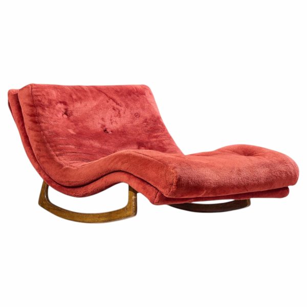 adrian pearsall for craft associates mid century rocking wave chaise lounge chair