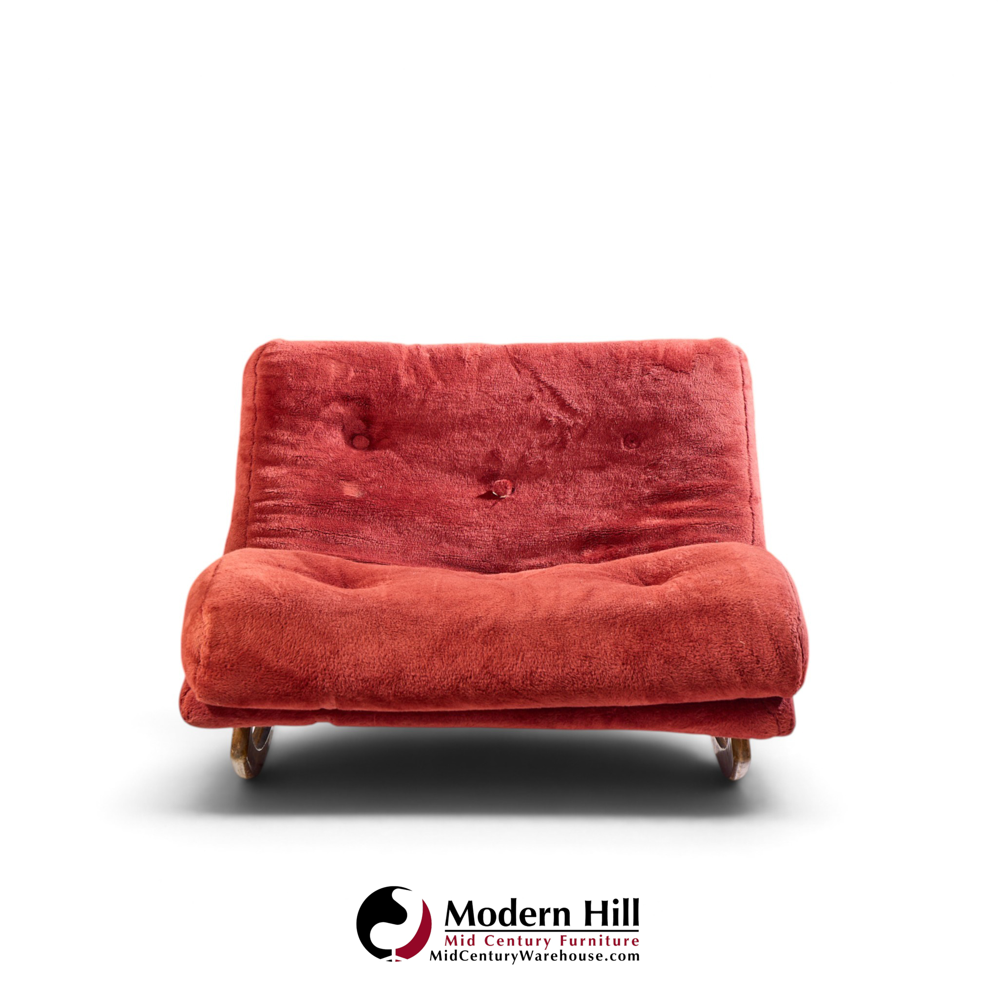 adrian pearsall for craft associates mid century rocking wave chaise lounge chair