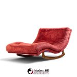 adrian pearsall for craft associates mid century rocking wave chaise lounge chair