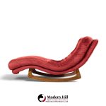 adrian pearsall for craft associates mid century rocking wave chaise lounge chair