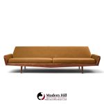 adrian pearsall for craft associates mid century walnut gondola sofa